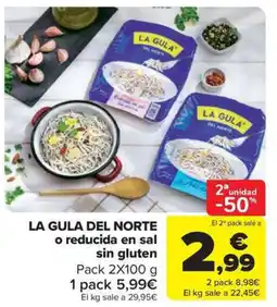 Carrefour Market LA GULA DEL NORTE o reducida en sal sin gluten oferta