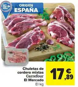 Carrefour Market Chuletas de cordero mixtas Carrefour El Mercado oferta