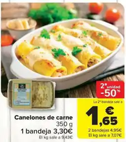 Carrefour Market Canelones de carne oferta
