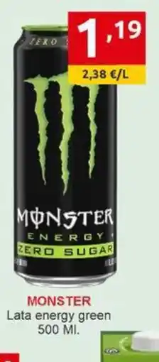 Supermercados Extremadura MONSTER Lata energy green oferta