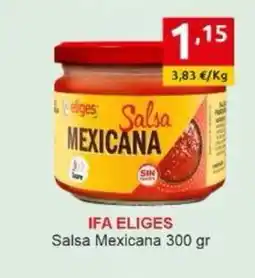 Supermercados Extremadura IFA ELIGES Salsa Mexicana oferta