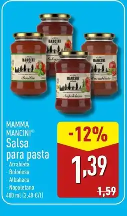 ALDI MAMMA MANCINI Salsa para pasta oferta