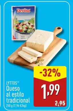 ALDI LYTTOS Queso al estilo tradicional oferta