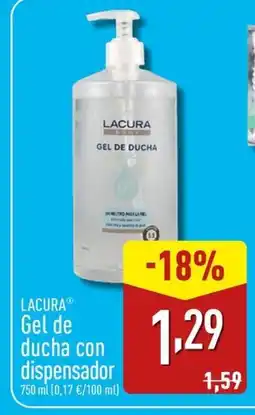 ALDI LACURA Gel de ducha con dispensador oferta