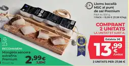 La Sirena Lloms bacallà MSC al punt de sal Premium oferta