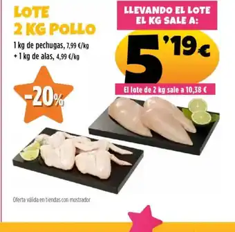 AhorraMas Lote pollo oferta