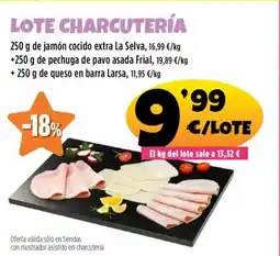 AhorraMas Lote charcutería oferta