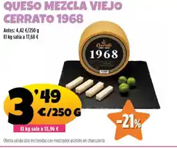 AhorraMas Queso mezcla viejo cerrato 1968 oferta