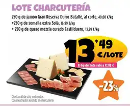 AhorraMas Lote charcutería oferta