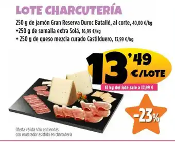 AhorraMas Lote charcutería oferta