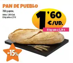 AhorraMas Pan de pueblo oferta