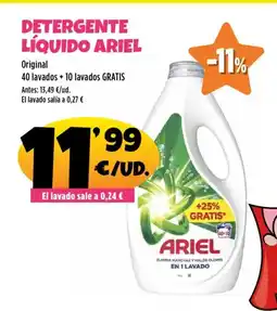 AhorraMas ARIEL Detergente liquido oferta