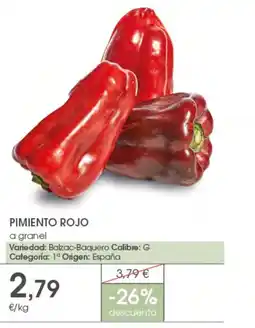 Supermercados Plaza Pimiento pimiento rojo oferta