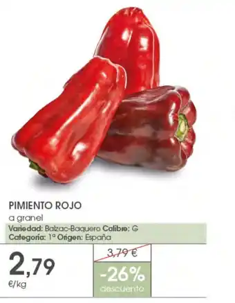 Supermercados Plaza Pimiento pimiento rojo oferta