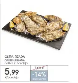 Supermercados Plaza Ostra rizada origen españa oferta