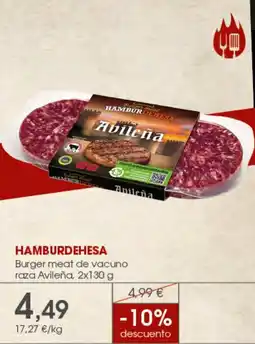 Supermercados Plaza HAMBURDEHESA Burger meat de vacuno raza Avileña oferta