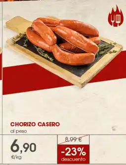 Supermercados Plaza Chorizo casero oferta