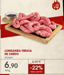 Supermercados Plaza Longaniza fresca de cerdo oferta
