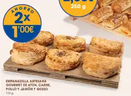 Supermercados Plaza Empanadilla artesana gourmet de atún, carne, pollo y jamón y queso oferta