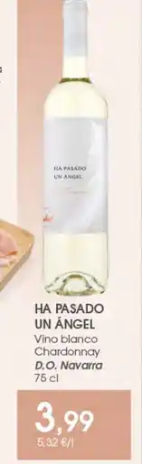 Supermercados Plaza HA PASADO UN ÁNGEL Vino blanco Chardonnay oferta