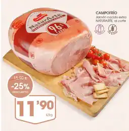 Supermercados Plaza CAMPOFRÍO Jamón cocido extra oferta