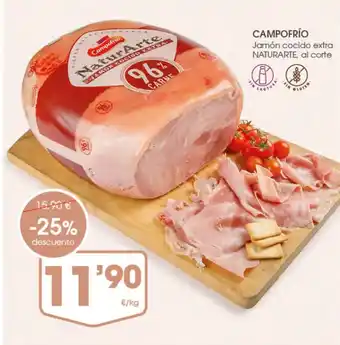 Supermercados Plaza CAMPOFRÍO Jamón cocido extra oferta