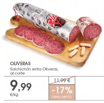 Supermercados Plaza OLIVERAS Salchichón extra Oliveras oferta