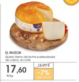 Supermercados Plaza EL PASTOR Queso tierno de leche pasteurizada de cabra oferta