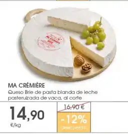 Supermercados Plaza MA CRÉMIÈRE Queso Brie de pasta blanda de leche pasteruizada de vaca oferta
