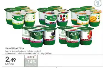 Supermercados Plaza DANONE ACTIVIA Leche fermentada con bifidus original oferta