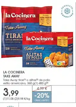Supermercados Plaza LA COCINERA Take Away tiras o alitas de pollo estilo americano oferta