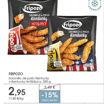 Supermercados Plaza FRIPOZO Solomillo de pollo Kentucky o Kentucky Hot&Spicy oferta
