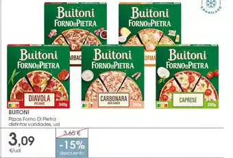 Supermercados Plaza BUITONI Pizzas Forno Di Pietra distintas varidades oferta