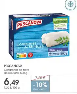 Supermercados Plaza PESCANOVA Corazones de Filetes de Merluza sin piel oferta
