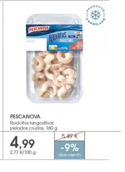 Supermercados Plaza PESCANOVA Rodolfos langostinos pelados crudos oferta