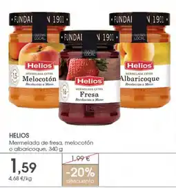 Supermercados Plaza HELIOS Mermelada de fresa, melocotón o albaricoque oferta