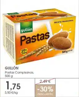 Supermercados Plaza GULLÓN Pastas Campisanas oferta