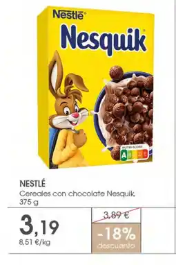 Supermercados Plaza NESTLÉ Cereales con chocolate Nesquik oferta