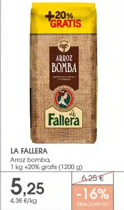 Supermercados Plaza LA FALLERA Arroz bomba oferta