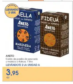 Supermercados Plaza ANETO Caldo de paella de pescado y marisco o fideua oferta