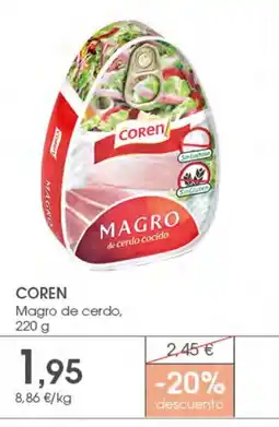 Supermercados Plaza COREN Magro de cerdo oferta