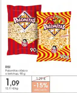 Supermercados Plaza RISI Palomitas clásica o ketchup oferta