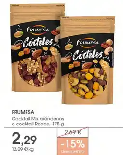Supermercados Plaza FRUMESA Cocktail Mix arándanos o cocktail Rodeo oferta