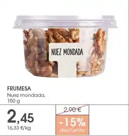 Supermercados Plaza FRUMESA Nuez mondada oferta