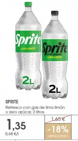 Supermercados Plaza SPRITE Refresco con gas de lima limón o zero azúcar oferta