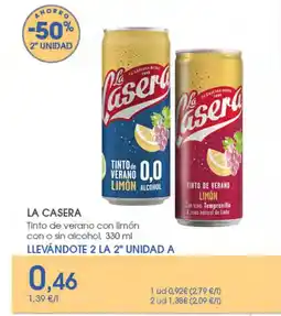 Supermercados Plaza LA CASERA Tinto de verano con limón oferta