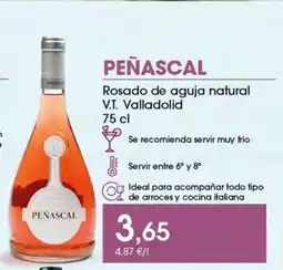 Supermercados Plaza PEÑASCAL Rosado de aguja natural V.T. Valladolid oferta