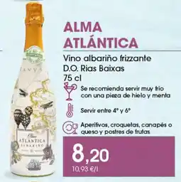 Supermercados Plaza ALMA ATLÁNTICA Vino albariño frizzante D.O. Rias Baixas oferta