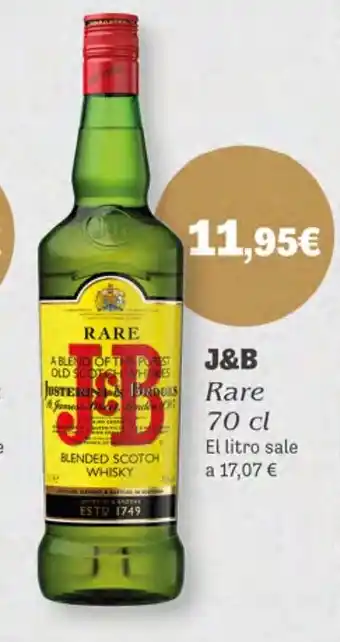 Supermercados Plaza J&B Rare oferta