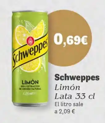 Supermercados Plaza SCHWEPPES Limón Lata oferta